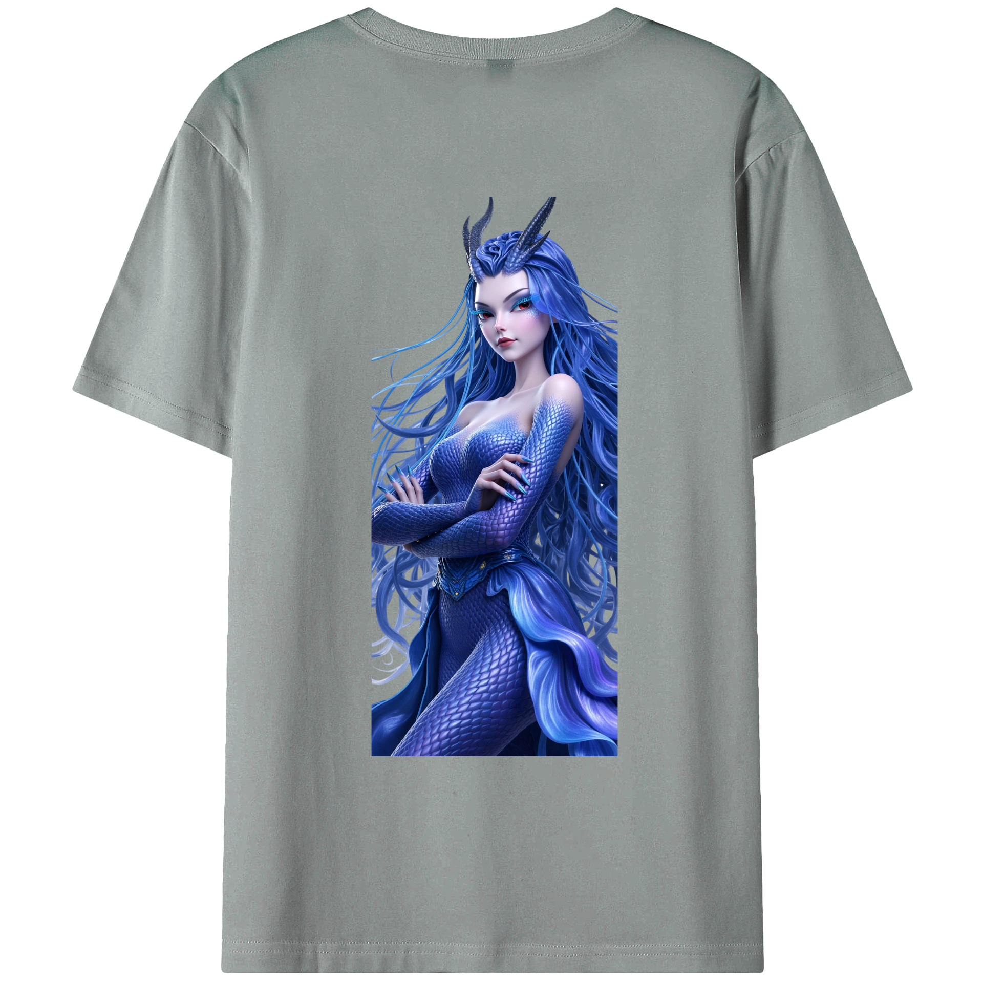 （画像用） Ne Zha 2 ナタ 魔童の大暴れ 綿100％ メンズ半袖Tシャツ（バックプリント） 通気性
